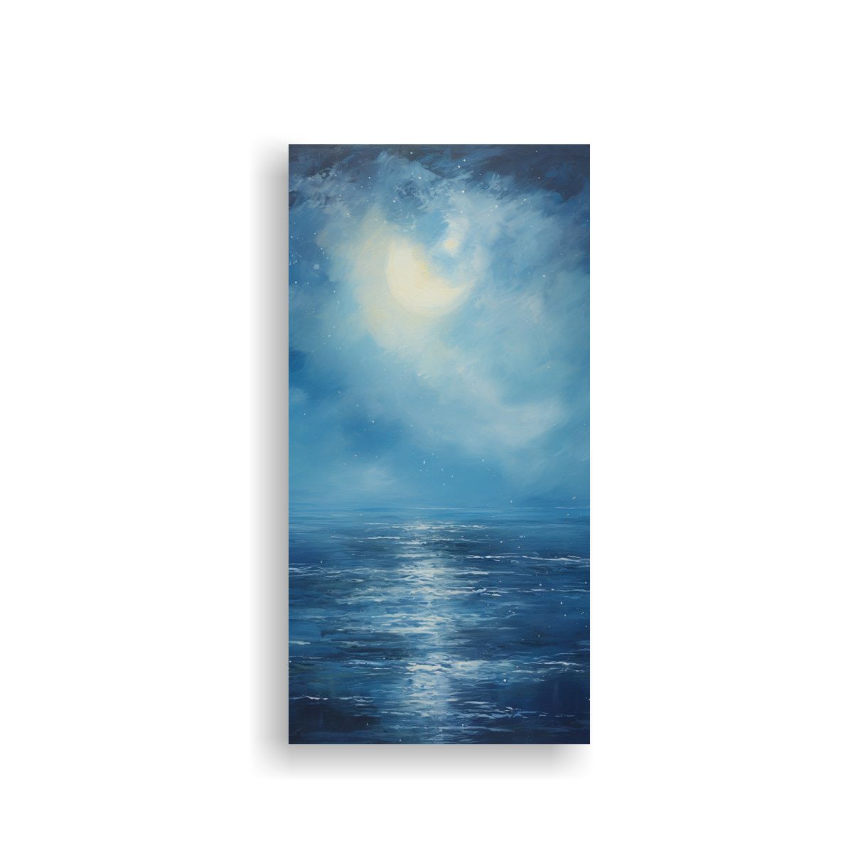 GENERICO - Pintura Decorativa Exclusiva De Un Mar Iluminado 60x120 Cm