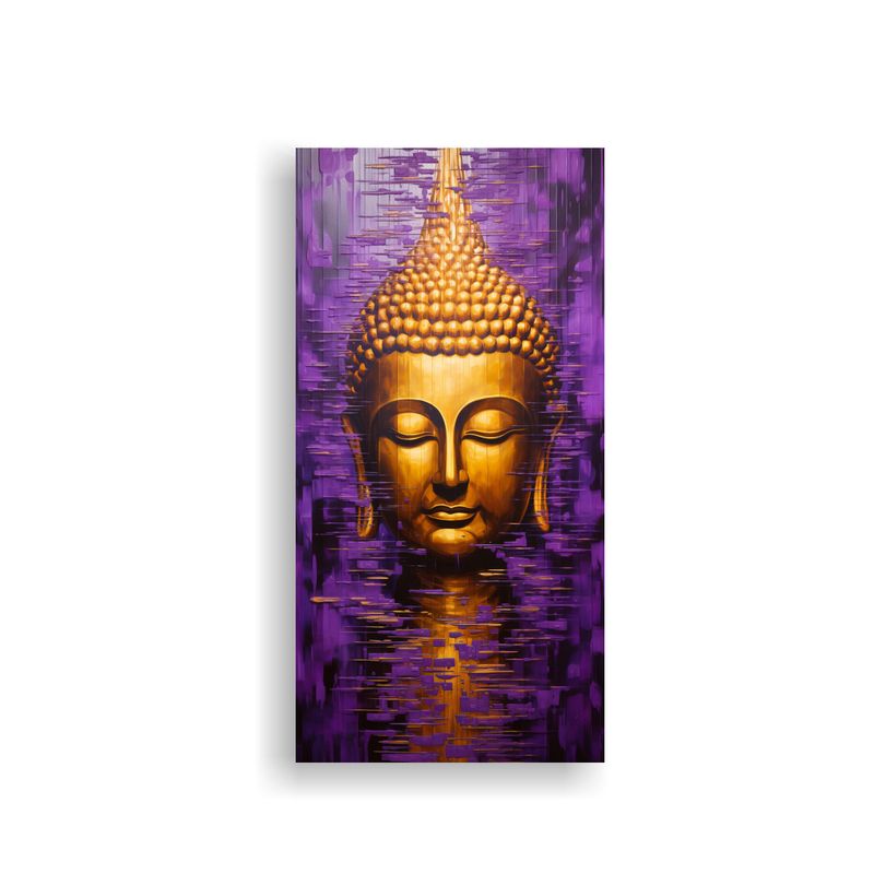 GENERICO - Pintura Lienzo Buda Rostro Aceite Estilo 30x60 Cm