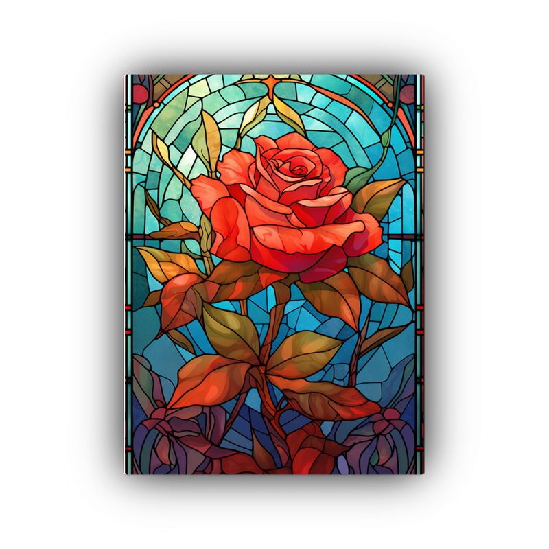 GENERICO - Pintura Decorativa Composición Adorno Vitral 80x120 Cm