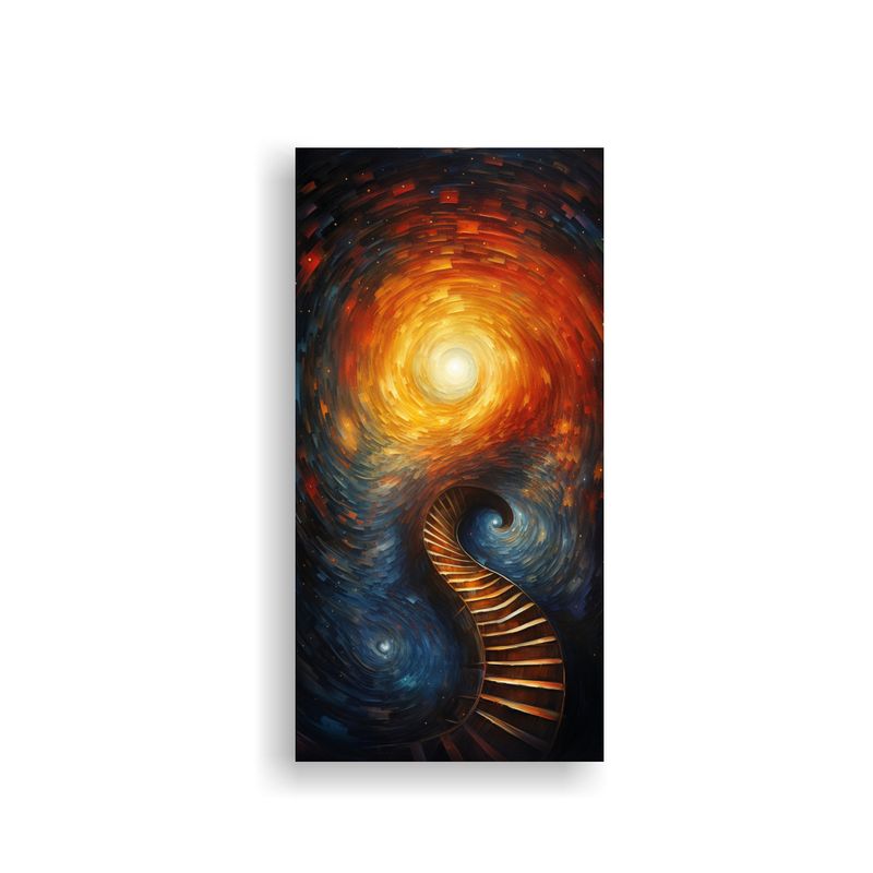 GENERICO - Pintura Decorativa De Pared En Espirales 60x120 Cm