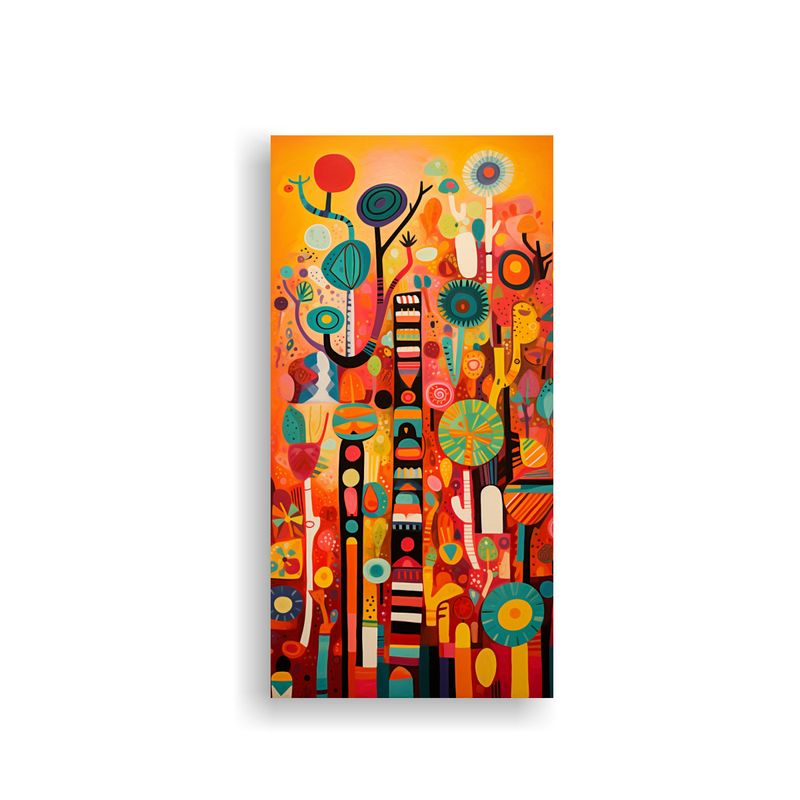 GENERICO - Pintura Abstracta Para Decoración En Cuarto 20x40 Cm