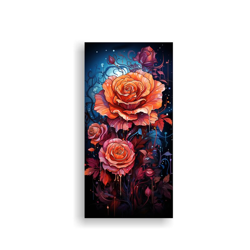 GENERICO - Pintura Decorativa De Estilo Graffiti Con Fondo 30x60 Cm