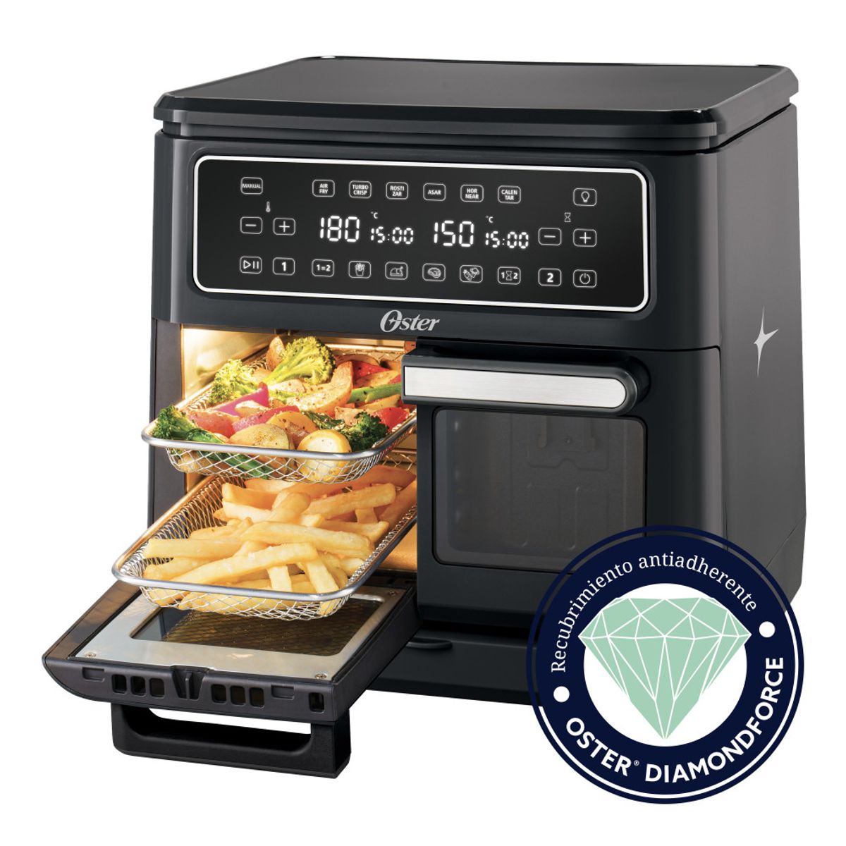 OSTER - Freidora De Aire Oster Flex 2 Zonas 11 Lt Diamondforce