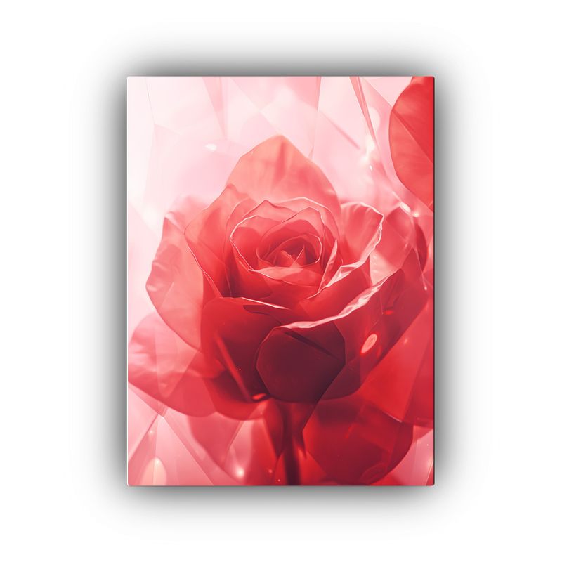 GENERICO - Pintura De Lienzo Decorativo Con Estrellas Y Rosa 80x120 Cm