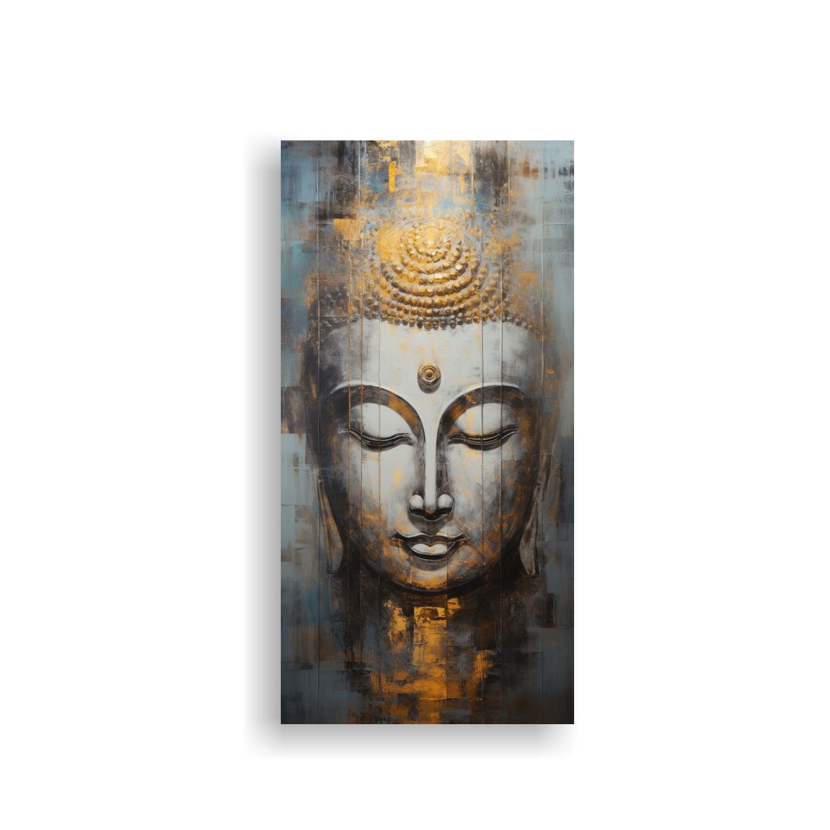 GENERICO - Cuadro Patron Intenso Visual Buddha Oil Abstract 50x100 Cm