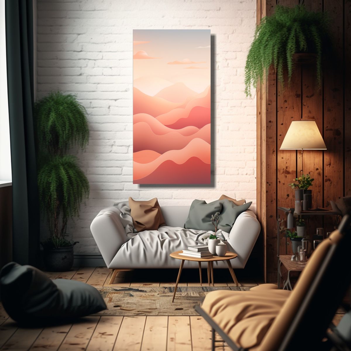 GENERICO - Pinturas Decorativas En Lienzo Con Diseño 30x60 Cm