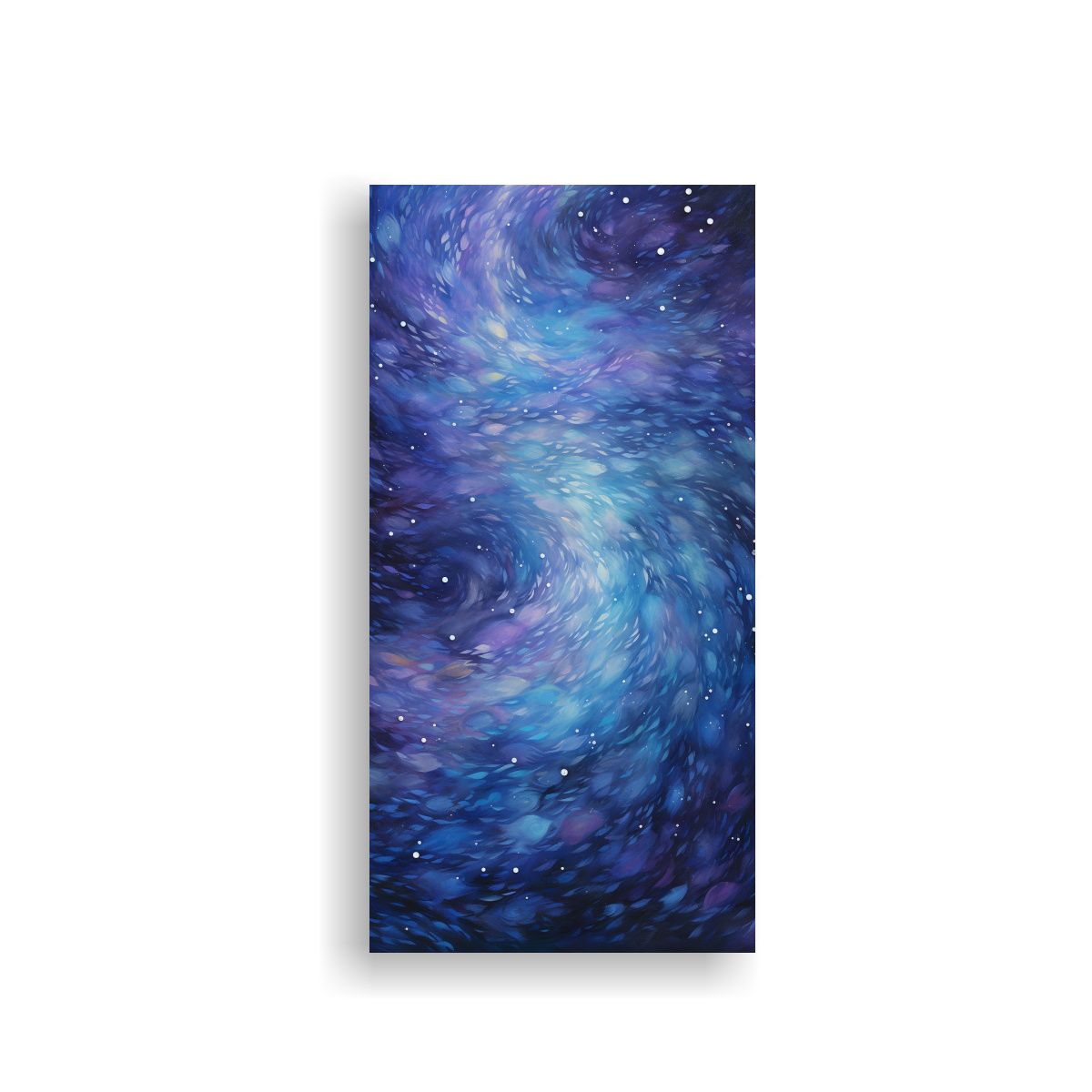 GENERICO - Cuadro Abstracto Celestial Con Patrones Giratorios 50x100 Cm