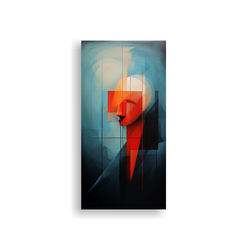 GENERICO - Pintura Abstracta Minimalista Para Cuadro De 50x100 Cm