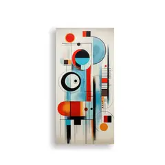 GENERICO - Cuadros Abstractos Florales Nórdicos De Alta 80x160 Cm