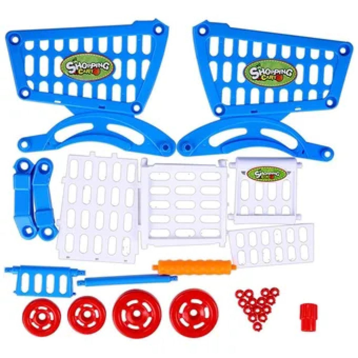GENERICO - Juguete Set Carrito De Compras Con Accesorios 56 Piezas Azul