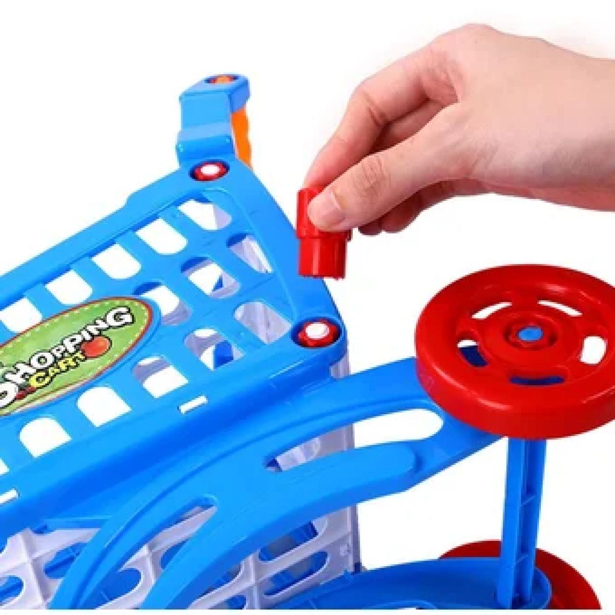 GENERICO - Juguete Set Carrito De Compras Con Accesorios 56 Piezas Azul