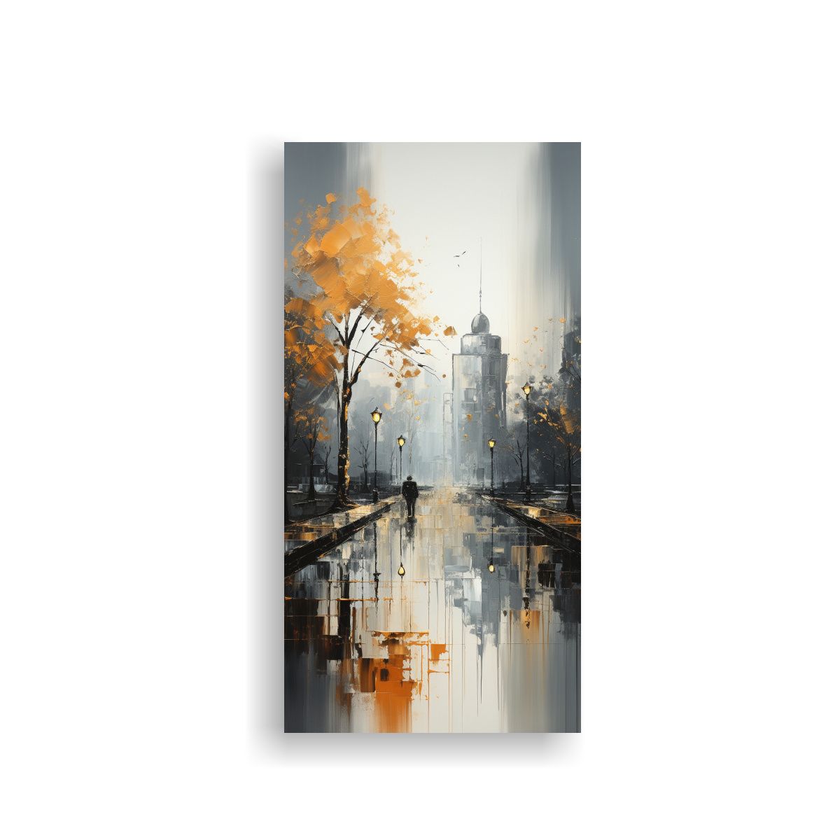 GENERICO - Arte Pared Colores Surrealista Abstracta árboles 50x100 Cm