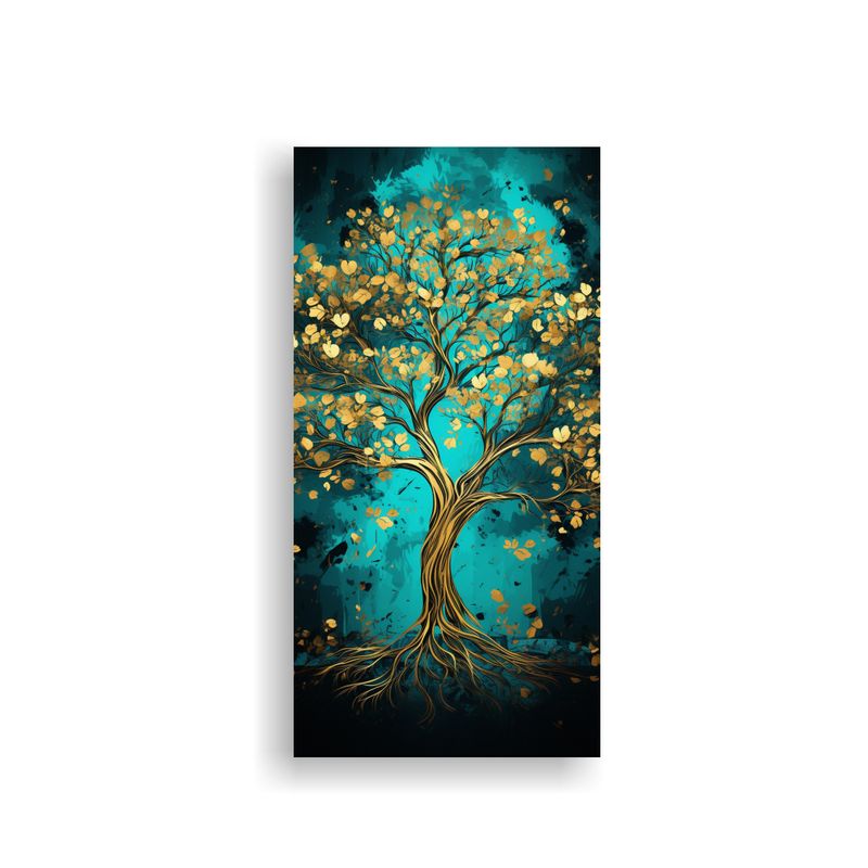 GENERICO - Pintura Decorativa Arte Expresión árbol De 60x120 Cm
