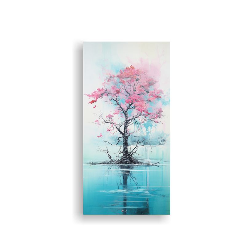 GENERICO - Pintura Abstracta De Un árbol De Manglar En 70x140 Cm