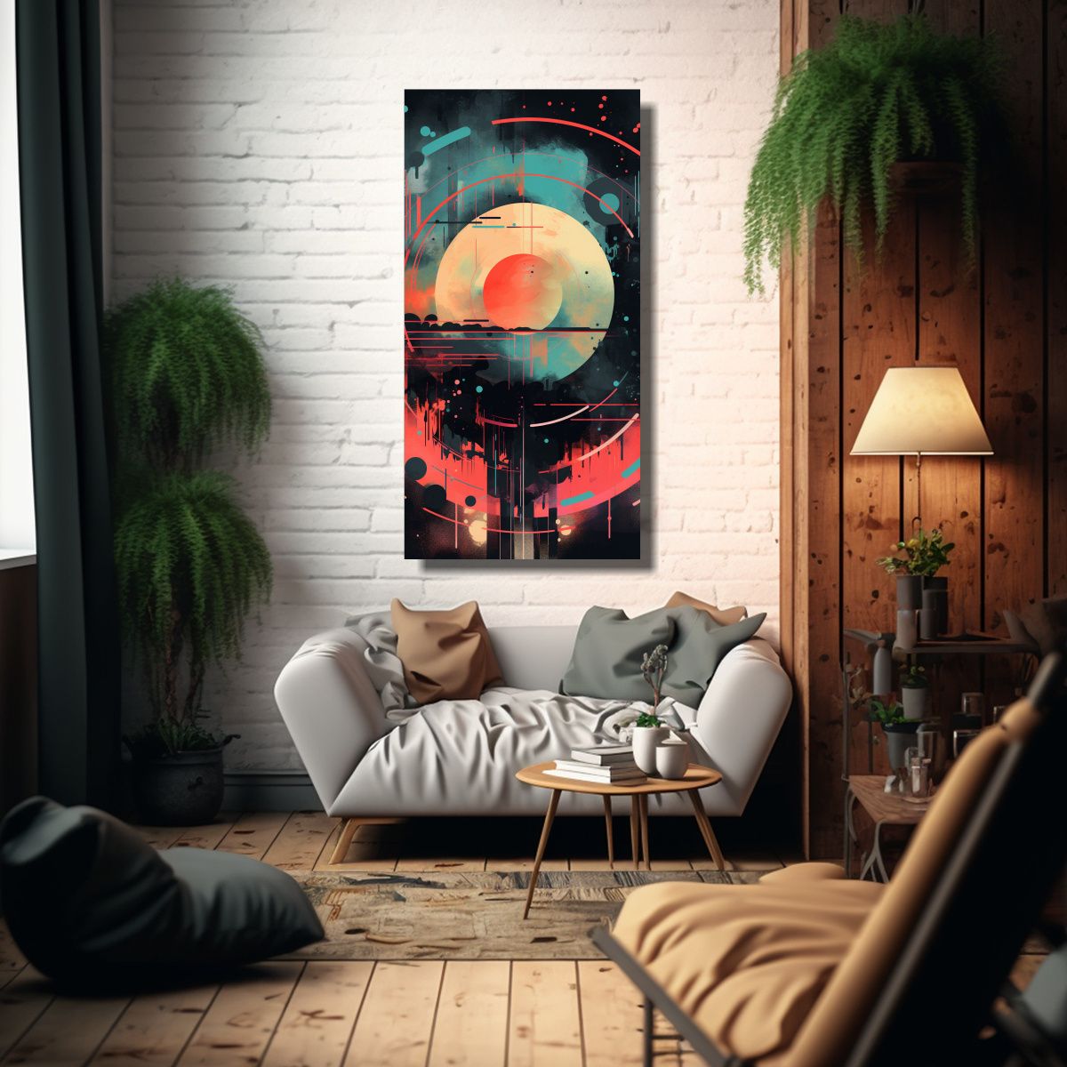 GENERICO - Tela En Bastidor Moderno Con Originalidad Arte 50x100 Cm