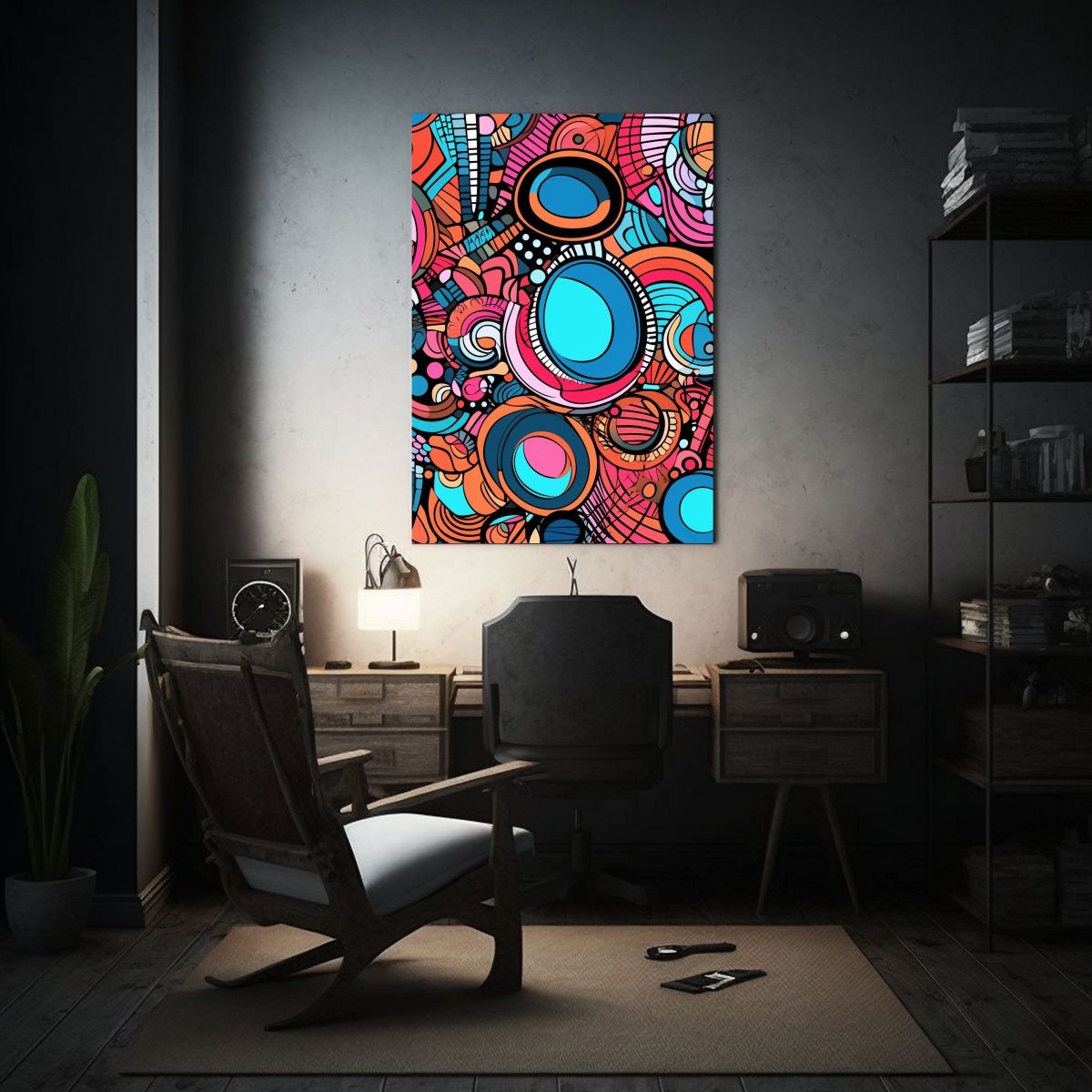 GENERICO - Pintura Decorativa De Lienzo Moderno Combinación 80x120 Cm