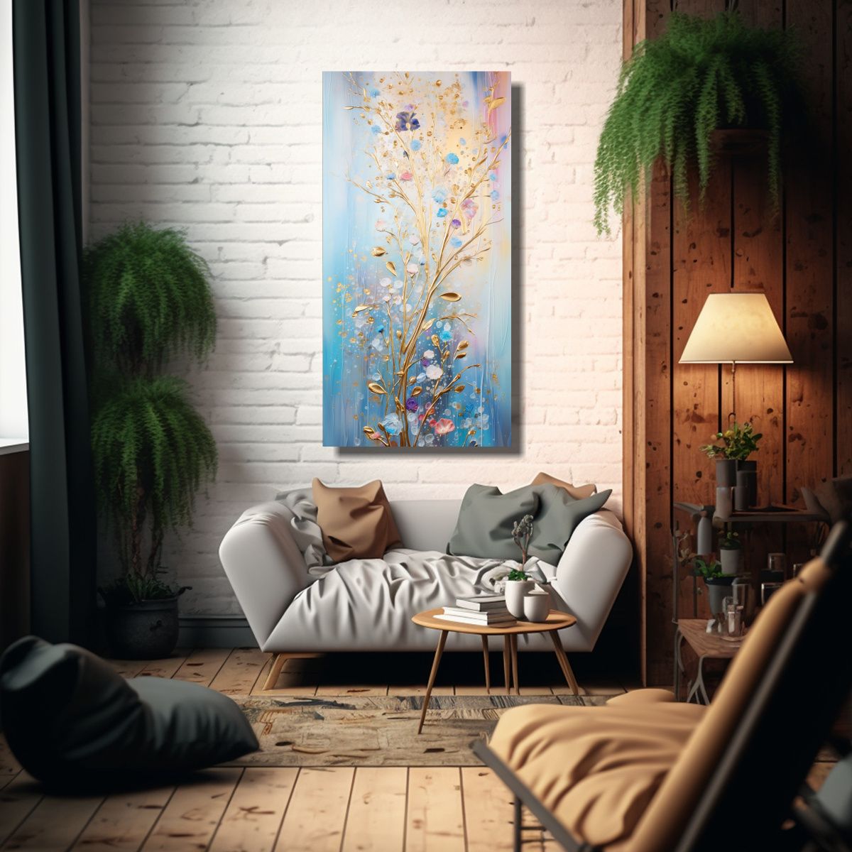 GENERICO - Pintura Creativa Brillante Con Arcoíris Y 70x140 Cm