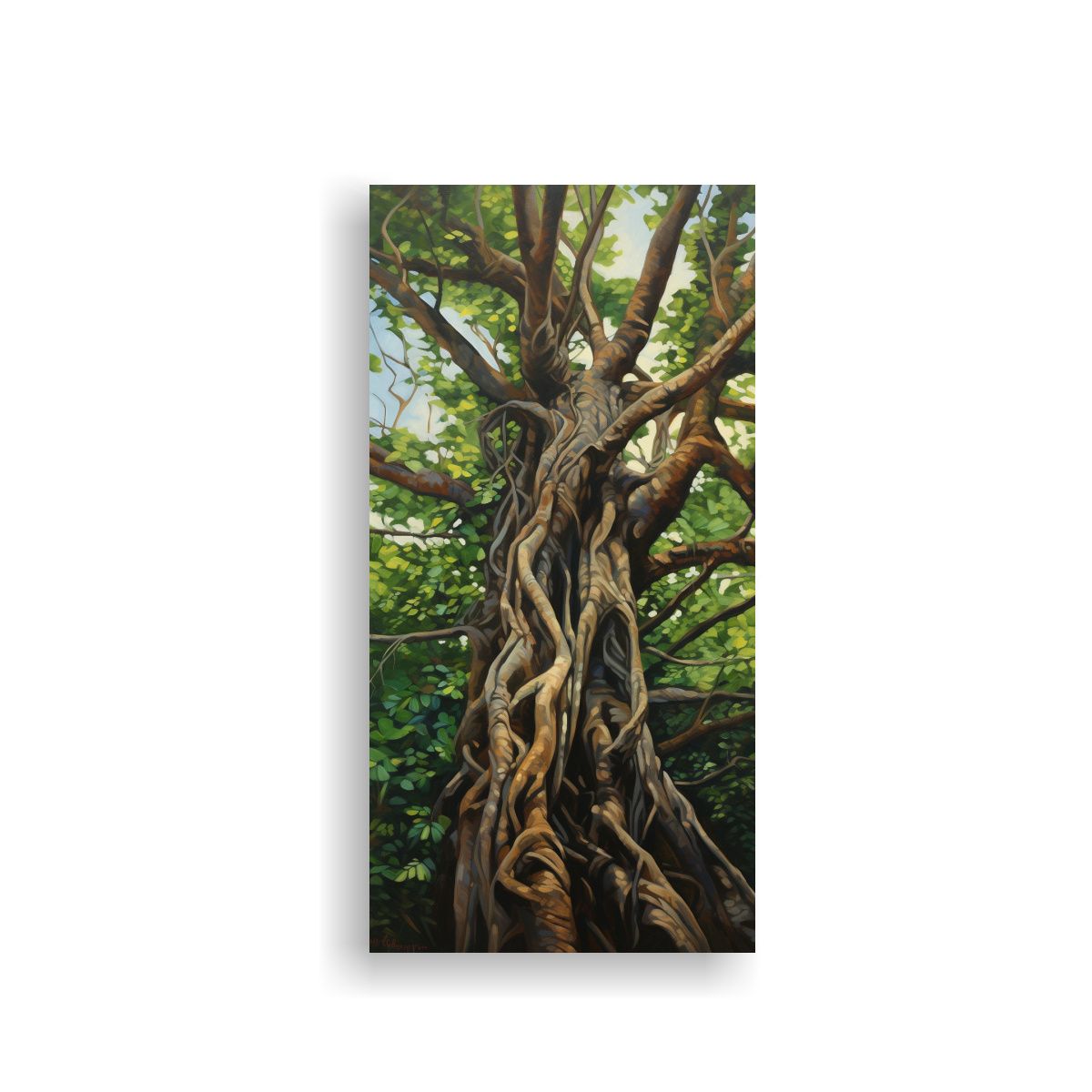 GENERICO - Pintura Abstracta En Bastidor Con Detalles 80x160 Cm