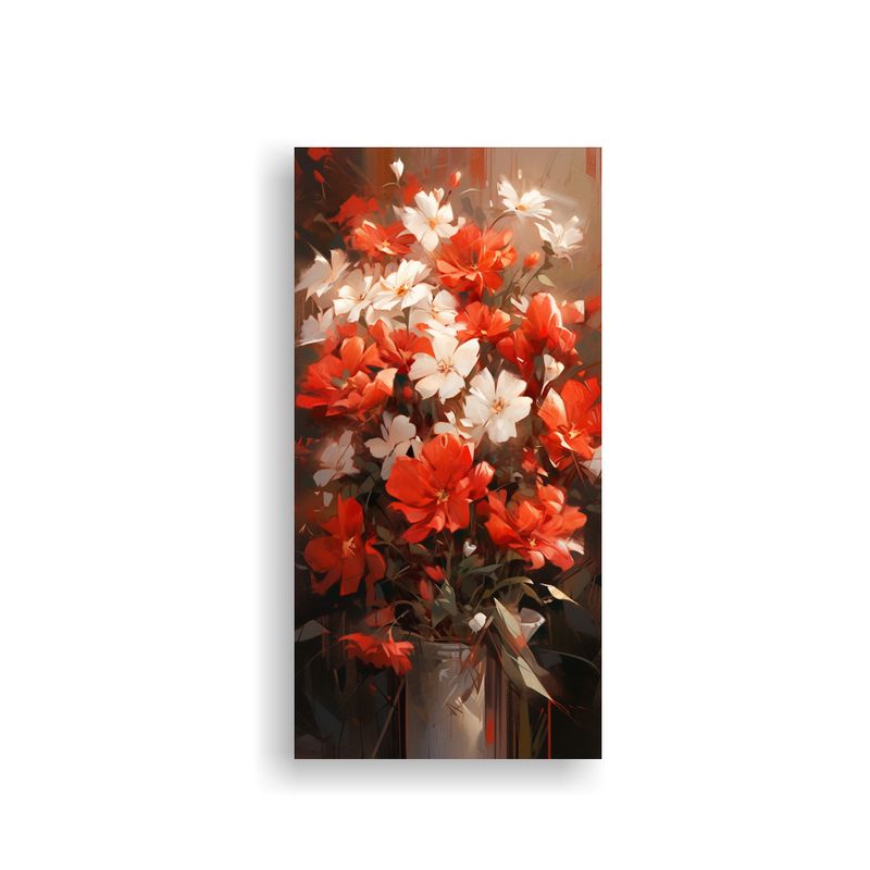 GENERICO - Pintura En Lienzo De Flores De Colores En El 40x80 Cm