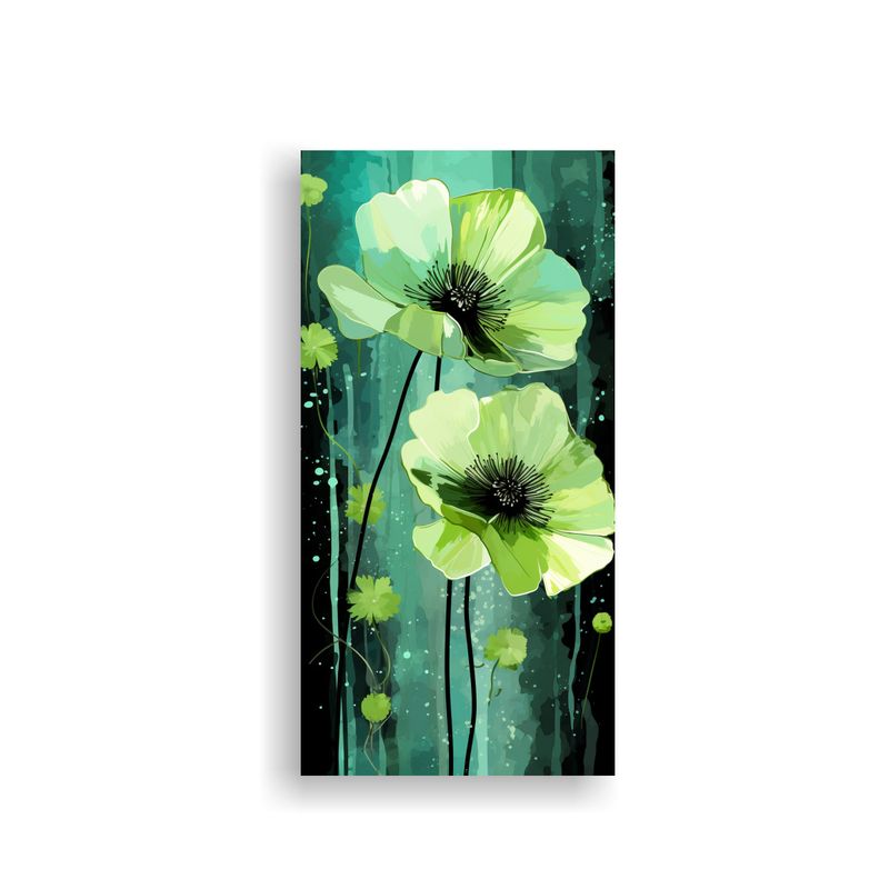 GENERICO - Decoración De Interiores En Tonos Verde Y Negro 60x120 Cm