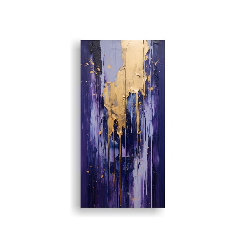 GENERICO - Pinturas Decorativas Abstractas En Tonos Azul 80x160 Cm