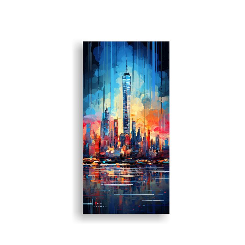 GENERICO - Pinturas De Arte Mixto De Arte De Pared Patrón 50x100 Cm