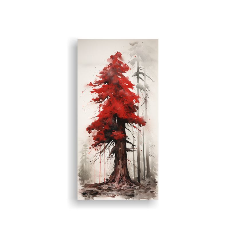 GENERICO - Pintura Abstracta De Un Majestuoso árbol De 80x160 Cm