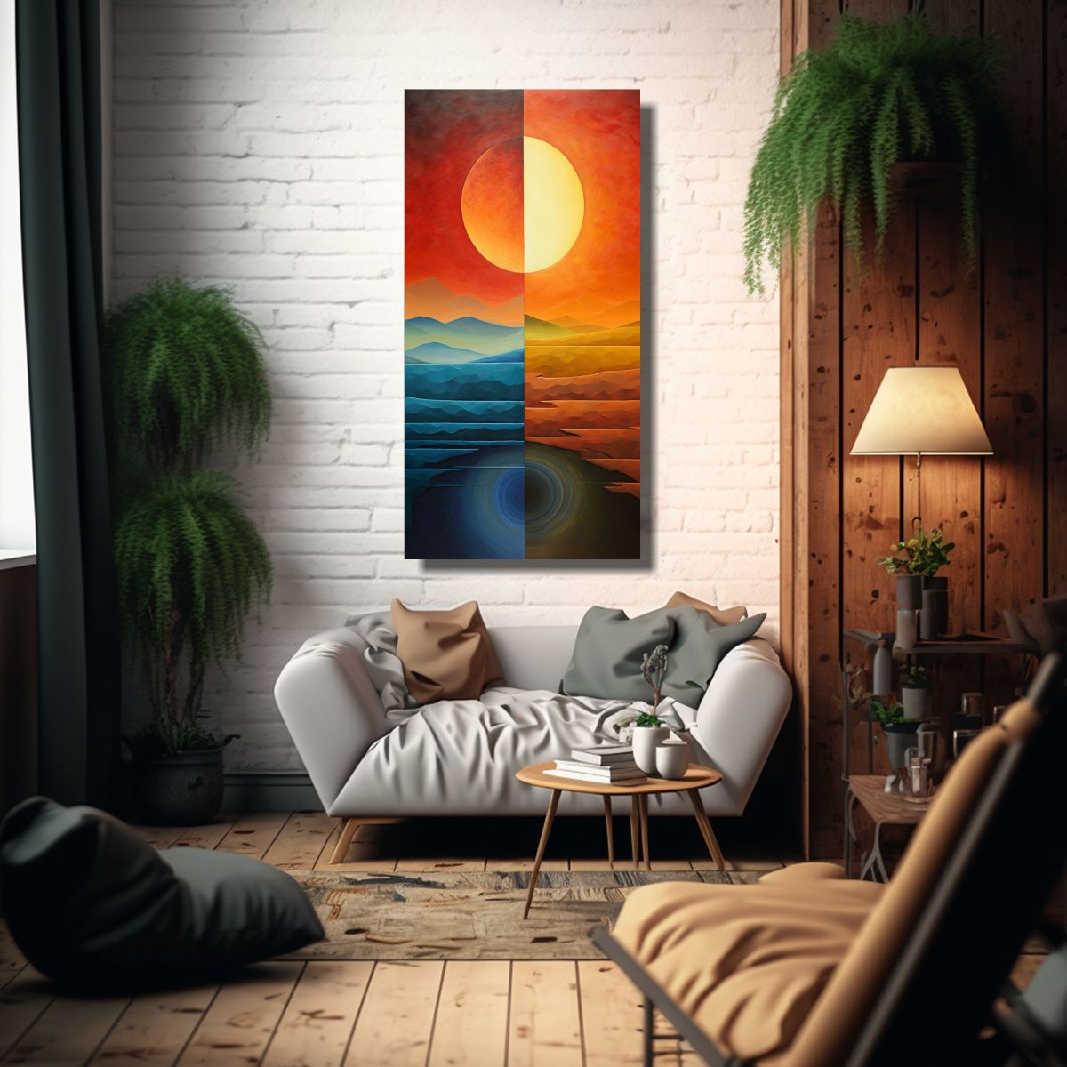 GENERICO - Pinturas De Transición De La Decoración Arte 60x120 Cm