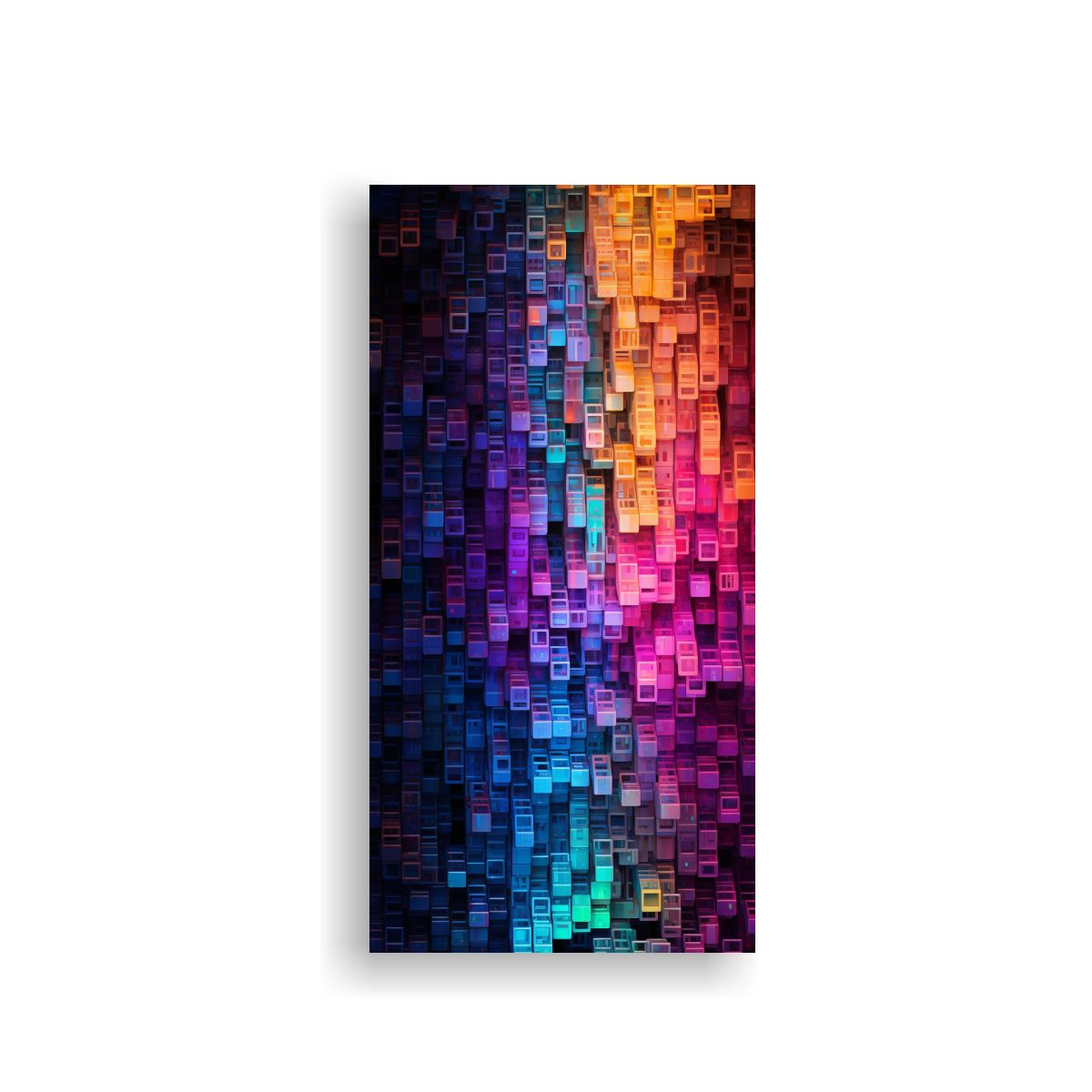 GENERICO - Cuadro Abstracto Con Iluminación Para 60x120 Cm