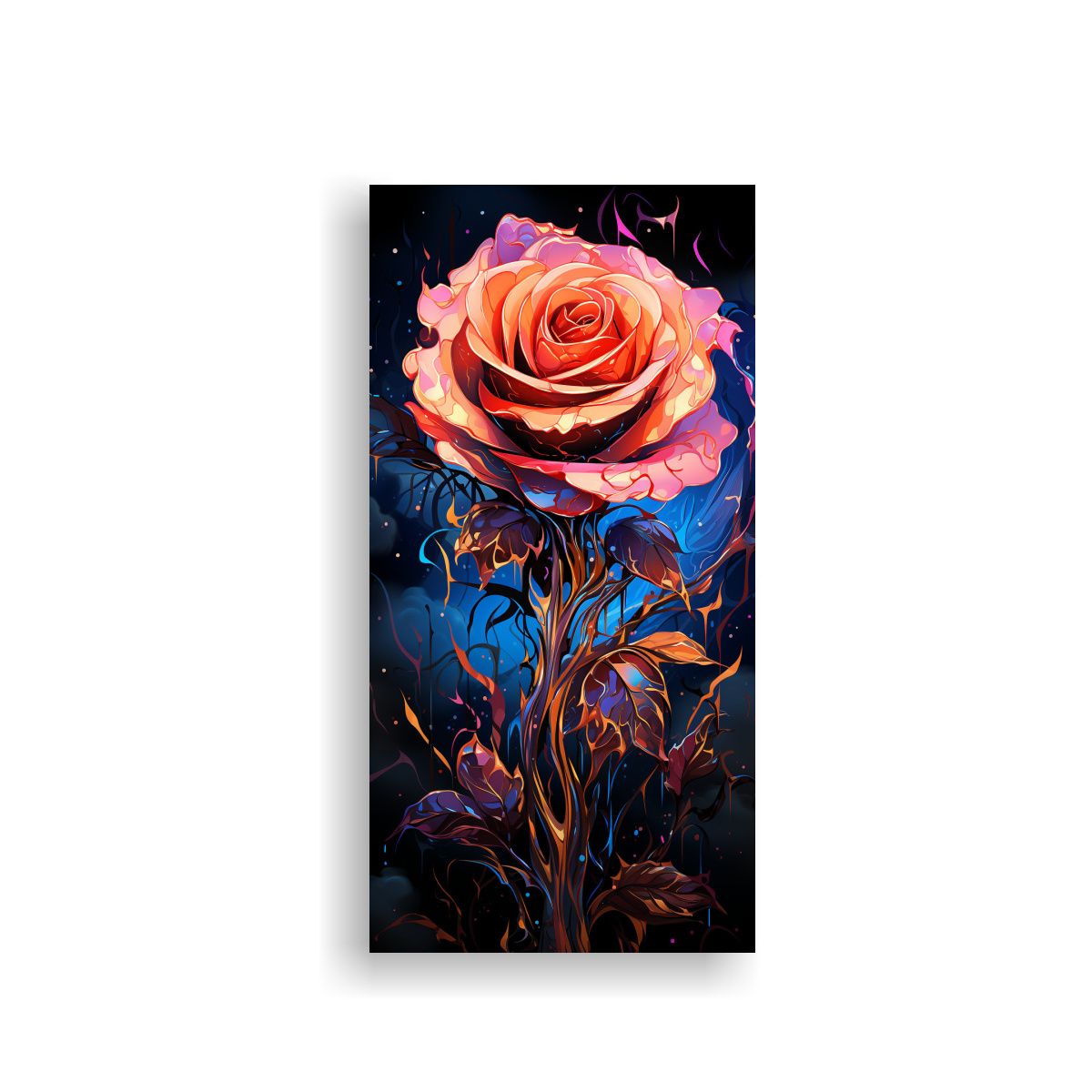 GENERICO - Pintura Abstracta Escenario Colores Lienzo De 80x160 Cm