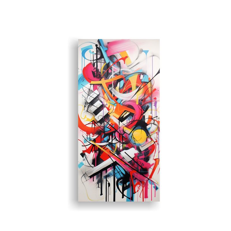 GENERICO - Cuadro Espectacular De Graffiti Estilo 30x60 Cm