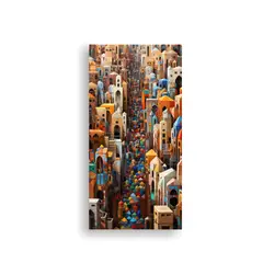 GENERICO - Cuadros De Lienzo Con Geometrías Abstractas 70x140 Cm