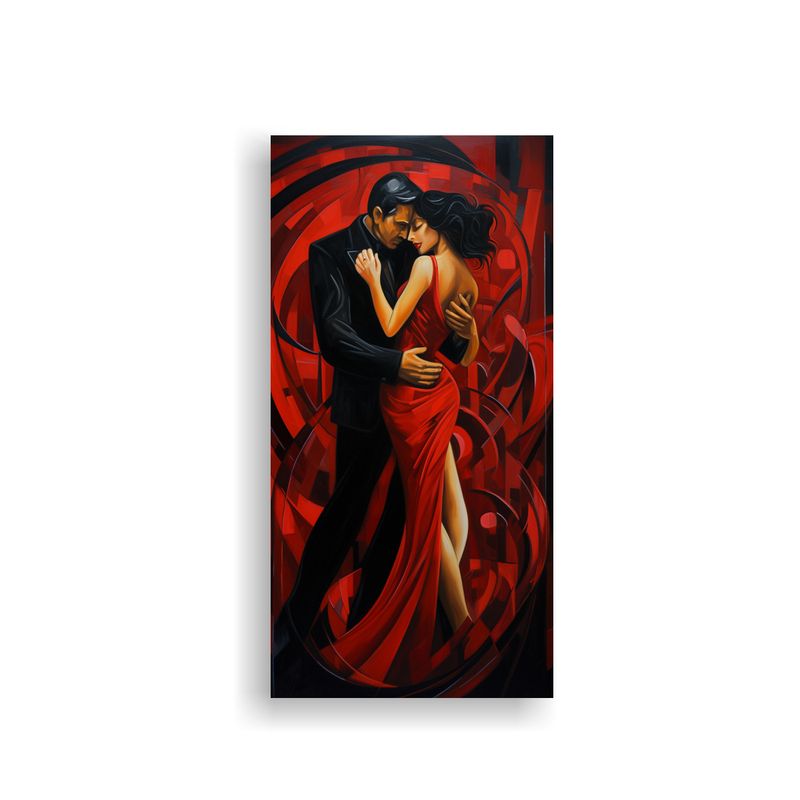 GENERICO - Cuadro Vanguardia Poder Pasión Salvaje Del 30x60 Cm