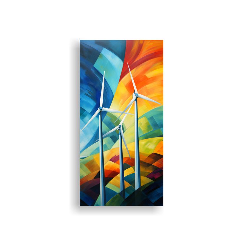 GENERICO - Pintura Decorativa La Danza Abstracta Rítmica 70x140 Cm