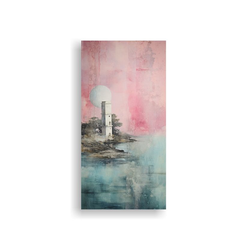 GENERICO - Pintura Sublimada Con Acuarelas Rosadas 70x140 Cm