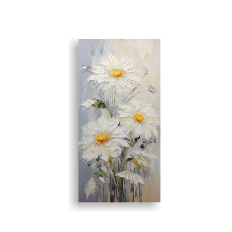 GENERICO - Cuadro Concepto Armonía Pintura De Girasoles 40x80 Cm