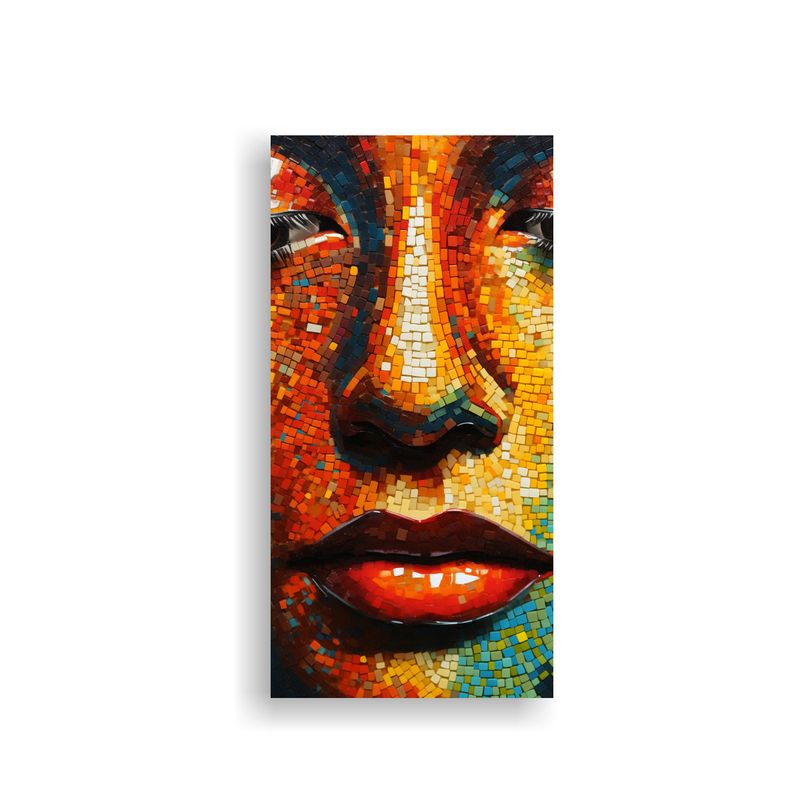 GENERICO - Pintura Abstracta Fusión Puntillismo Y Colores 60x120 Cm