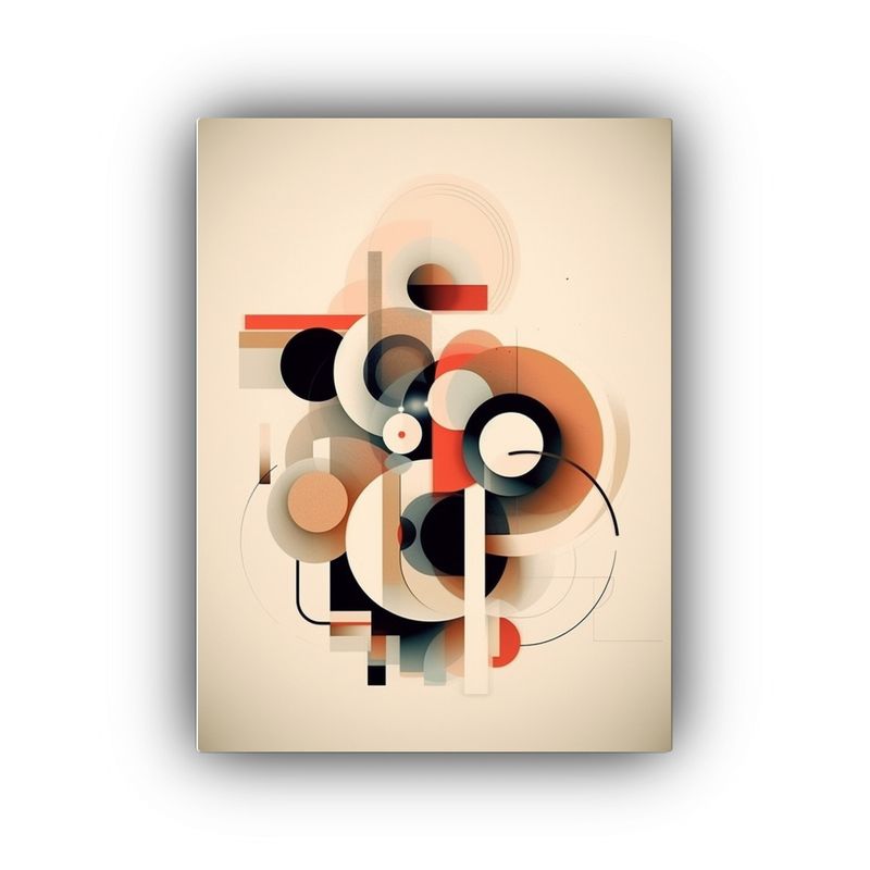 GENERICO - Cuadro De Lienzo Abstracto Para Cocina En Colores 80x120 Cm