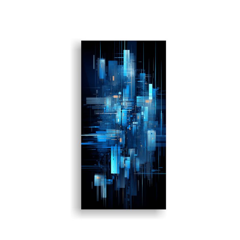 GENERICO - Lienzo De Tela Decorativo Para Cuarto Ciudad 60x120 Cm