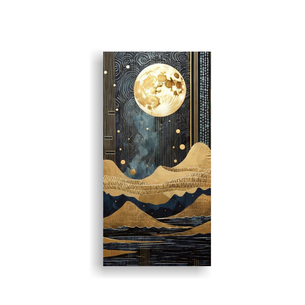 GENERICO - Pintura En Tela Con Impacto Visual Luna Entre 80x160 Cm