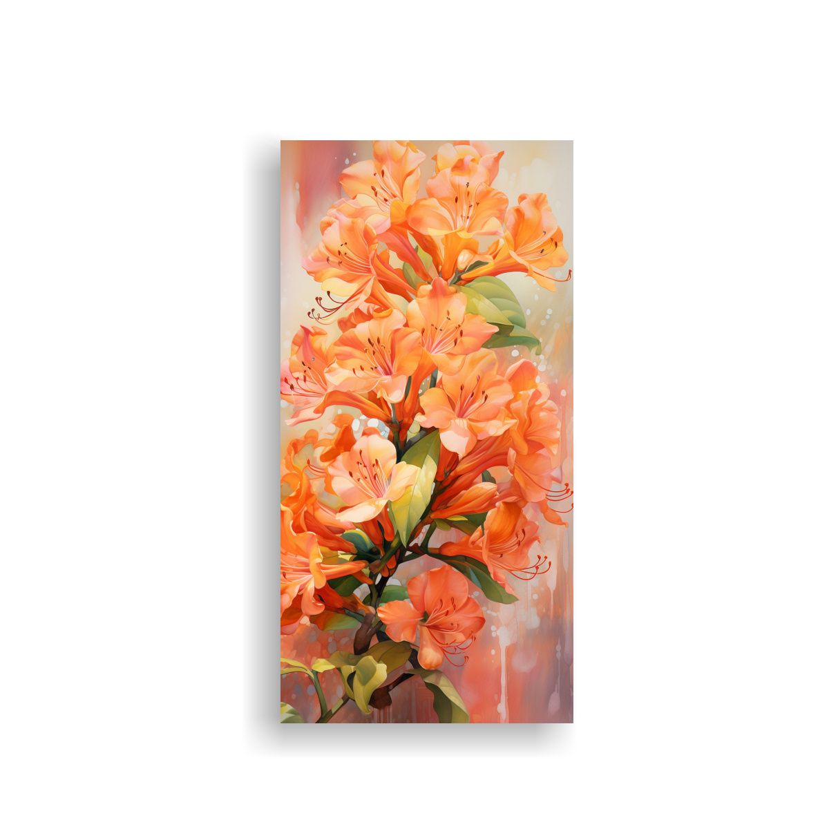 GENERICO - 1 Cuadro De Cuadro De Luminosidad Con Flores De 60x120 Cm