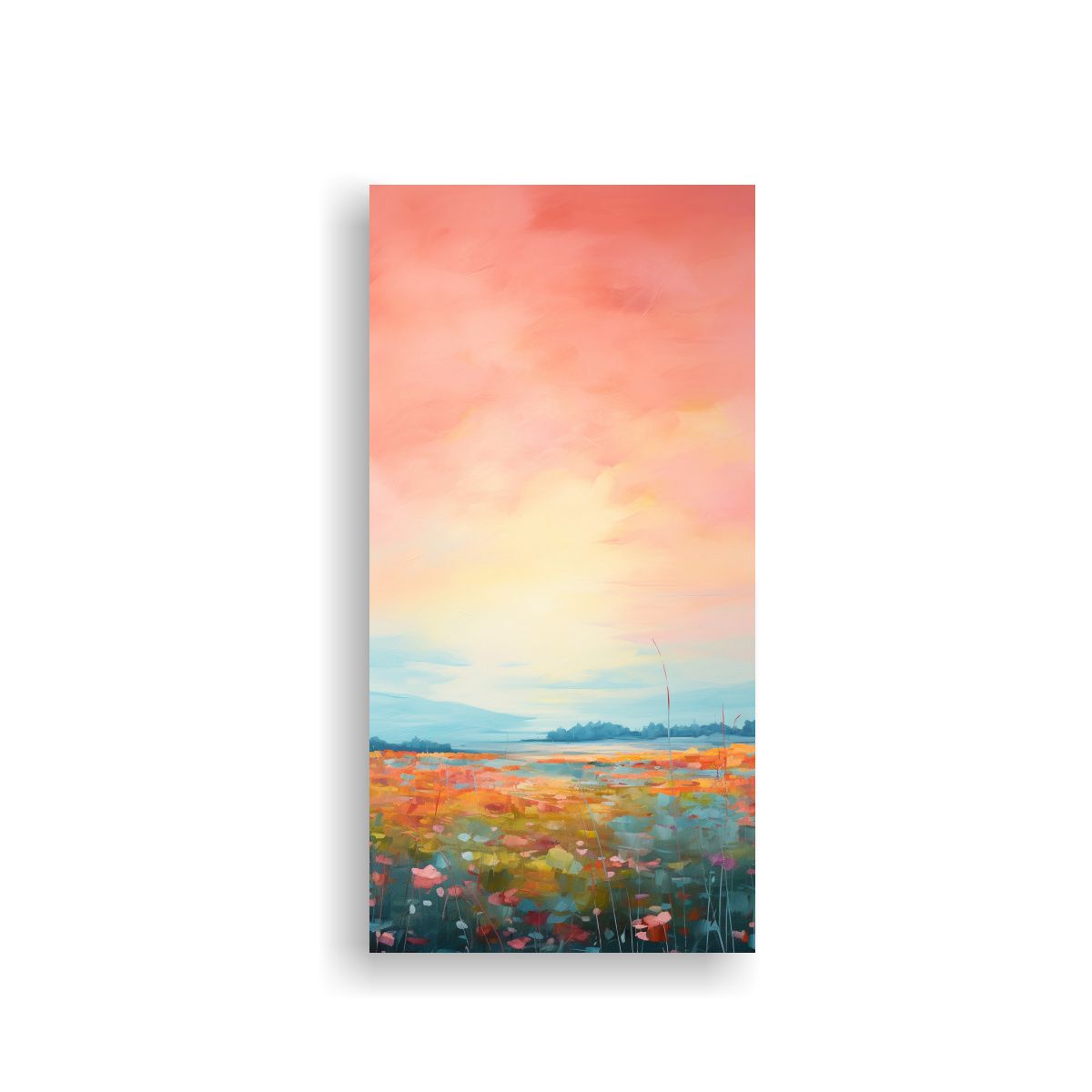 GENERICO - Cuadro Inspirador De Mezcla De Colores Abstracta 80x160 Cm