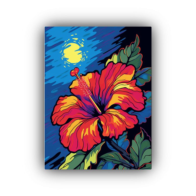 GENERICO - Cuadro Tejido En Forma De Hibisco En Estilo De 80x120 Cm