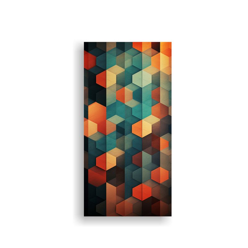GENERICO - Pinturas Decorativas Con Patrón Geométrico 30x60 Cm