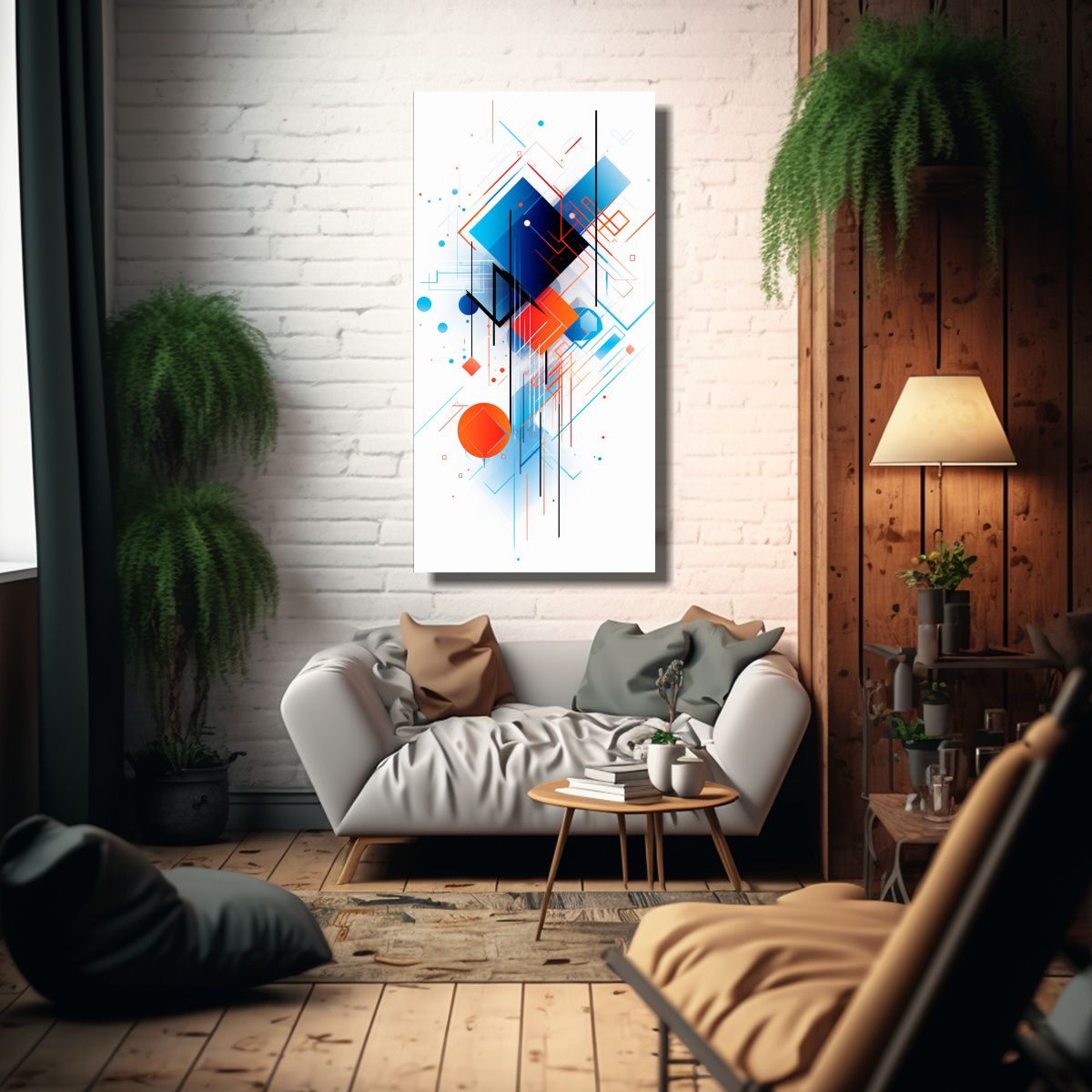 GENERICO - Pinturas Decorativas De Lienzo Con Fondo De 80x160 Cm