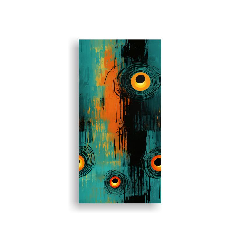GENERICO - Pintura Abstracta Equilibrio Visual Lienzo Cuadro 30x60 Cm