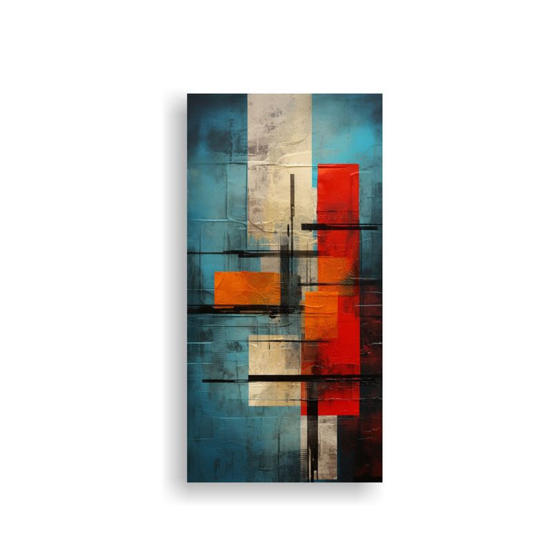 GENERICO - Cuadros Abstractos Con Elegantes Texturas Y 40x80 Cm