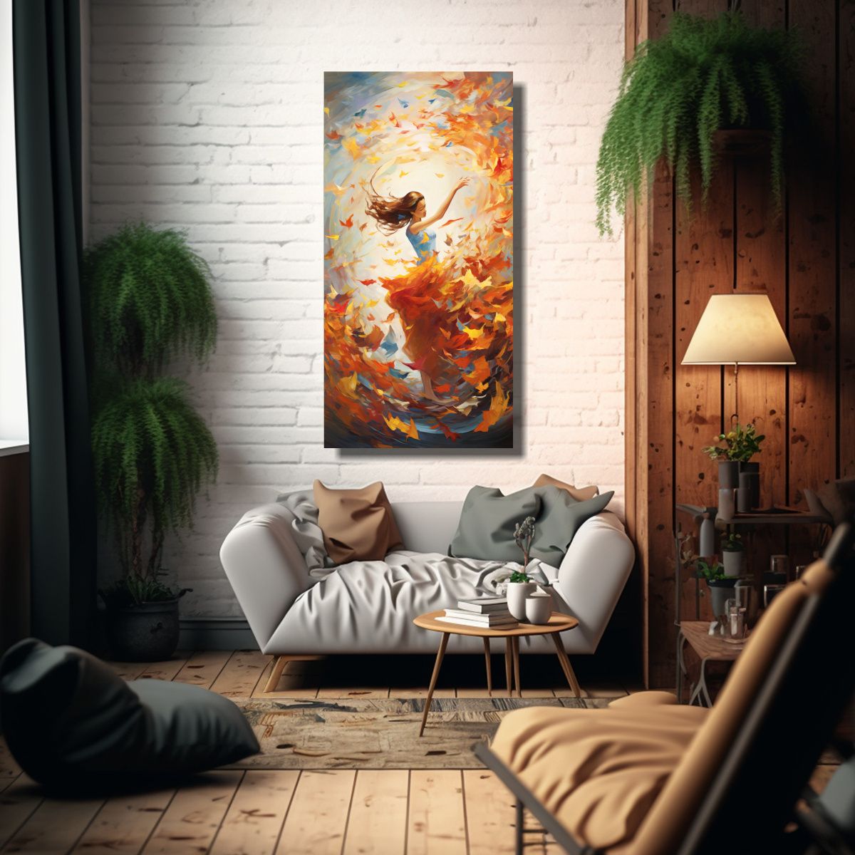 GENERICO - Cuadros Decorativos Modernos Con Motivo De La 60x120 Cm