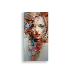 GENERICO - Pinturas Abstractas De Caras Femeninas Arte 20x40 Cm