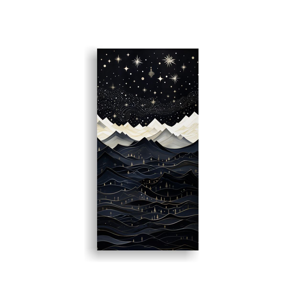 GENERICO - Paisaje De Montaña Con Estilo Elegante Galería 30x60 Cm